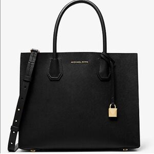 Michael Kors chocolate brown large Mercer tote
